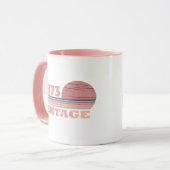 パーソナライズされたヴィンテージ50歳の誕生日プレゼント マグカップ (正面左)