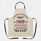 パーソナライズされたヴィンテージ55歳の誕生日パーティー エプロン (正面)