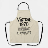 パーソナライズされたヴィンテージ55歳の誕生日パーティー エプロン (正面)