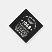 パーソナライズされたヴィンテージ55歳の誕生日パーティー スタンダードカクテルナプキン (角)