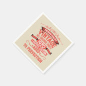 パーソナライズされたヴィンテージ55歳の誕生日パーティー スタンダードカクテルナプキン (角)