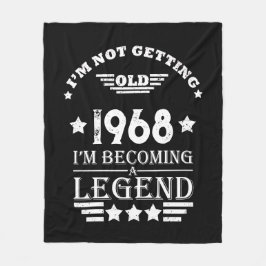 パーソナライズされたヴィンテージ55歳の誕生日パーティー フリースブランケット