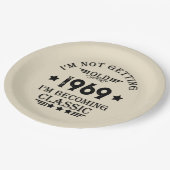 パーソナライズされたヴィンテージ55歳の誕生日パーティー ペーパープレート