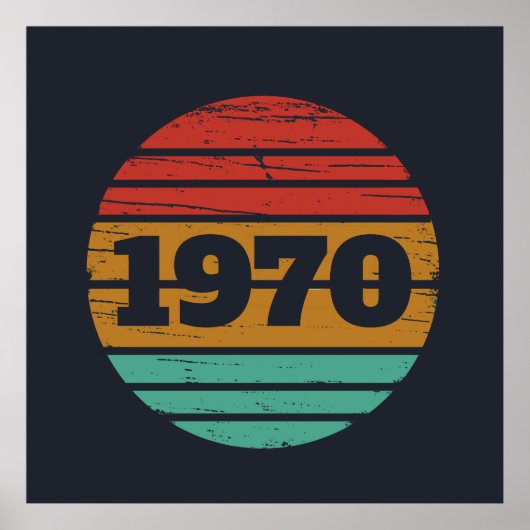 パーソナライズされたヴィンテージ55歳の誕生日パーティー ポスター (正面)