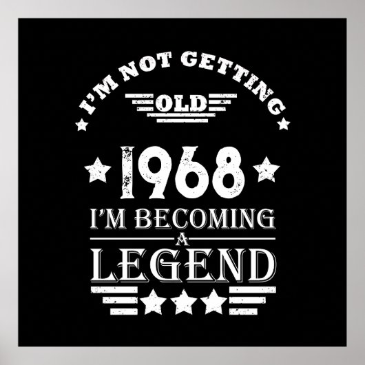 パーソナライズされたヴィンテージ55歳の誕生日パーティー ポスター (正面)