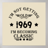 パーソナライズされたヴィンテージ55歳の誕生日パーティー ポスター (正面)