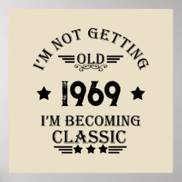 パーソナライズされたヴィンテージ55歳の誕生日パーティー ポスター