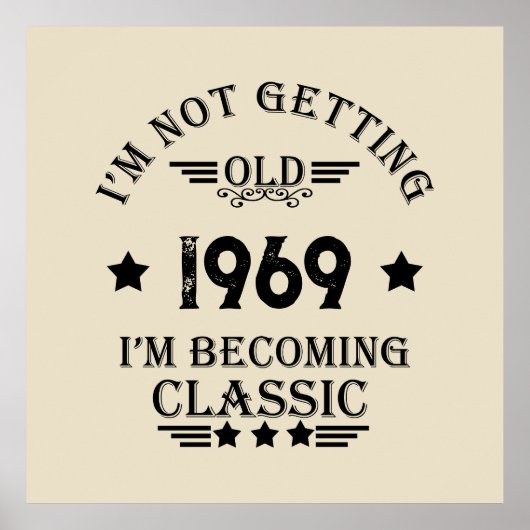 パーソナライズされたヴィンテージ55歳の誕生日パーティー ポスター (正面)