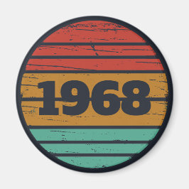 パーソナライズされたヴィンテージ55歳の誕生日パーティー マグネット