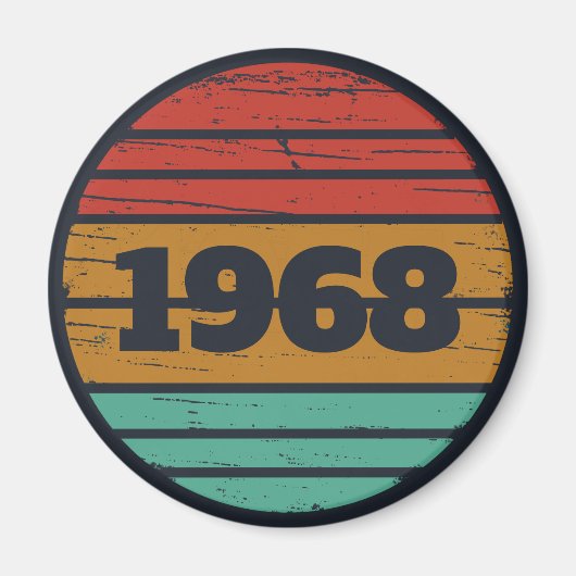 パーソナライズされたヴィンテージ55歳の誕生日パーティー マグネット (正面)