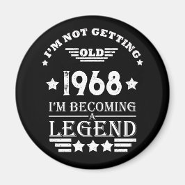 パーソナライズされたヴィンテージ55歳の誕生日パーティー マグネット