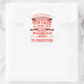 パーソナライズされたヴィンテージ55歳の誕生日パーティー ラウンドシール (バッグ)