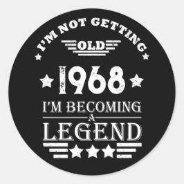 パーソナライズされたヴィンテージ55歳の誕生日パーティー ラウンドシール