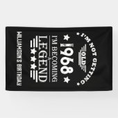 パーソナライズされたヴィンテージ55歳の誕生日パーティー 横断幕 (横)