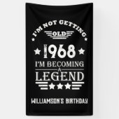 パーソナライズされたヴィンテージ55歳の誕生日パーティー 横断幕 (縦)