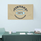 パーソナライズされたヴィンテージ55歳の誕生日パーティー 横断幕 (トレードショー)