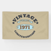 パーソナライズされたヴィンテージ55歳の誕生日パーティー 横断幕 (横)