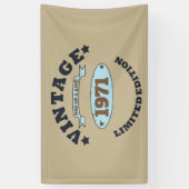 パーソナライズされたヴィンテージ55歳の誕生日パーティー 横断幕 (縦)