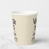 パーソナライズされたヴィンテージ55歳の誕生日パーティー 紙コップ (右)