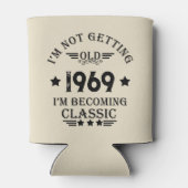 パーソナライズされたヴィンテージ55歳の誕生日パーティー 缶クーラー (裏面)