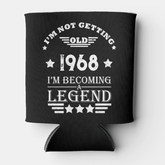 パーソナライズされたヴィンテージ55歳の誕生日パーティー 缶クーラー (正面)