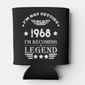 パーソナライズされたヴィンテージ55歳の誕生日パーティー 缶クーラー (裏面)