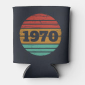 パーソナライズされたヴィンテージ55歳の誕生日パーティー 缶クーラー (正面)