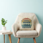 パーソナライズされたヴィンテージ60歳の誕生日プレゼント クッション (椅子)
