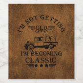 パーソナライズされたヴィンテージ60歳の誕生日プレゼント ワインラベル (シングルラベル)