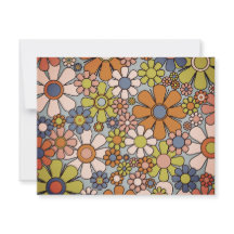 パーソナライズされたヴィンテージ60s 70s美的フローラ