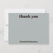 パーソナライズされたヴィンテージ60s 70s美的フローラ サンキューカード (裏面)