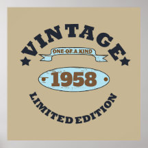 パーソナライズされたヴィンテージ65歳の誕生日パーティー