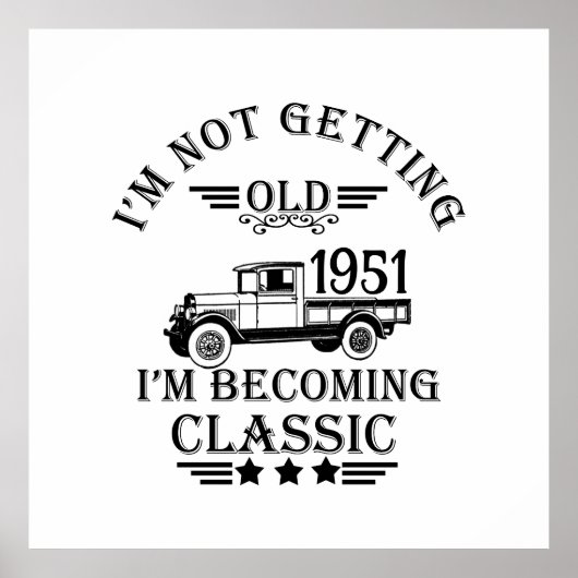 パーソナライズされたヴィンテージ65歳の誕生日パーティー ポスター (正面)