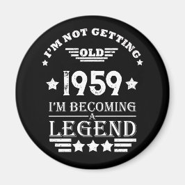 パーソナライズされたヴィンテージ65歳の誕生日パーティー マグネット