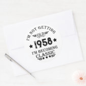 パーソナライズされたヴィンテージ65歳の誕生日パーティー ラウンドシール (封筒)