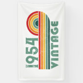 パーソナライズされたヴィンテージ65歳の誕生日パーティー 横断幕 (縦)