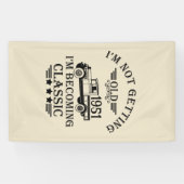 パーソナライズされたヴィンテージ65歳の誕生日パーティー 横断幕 (横)