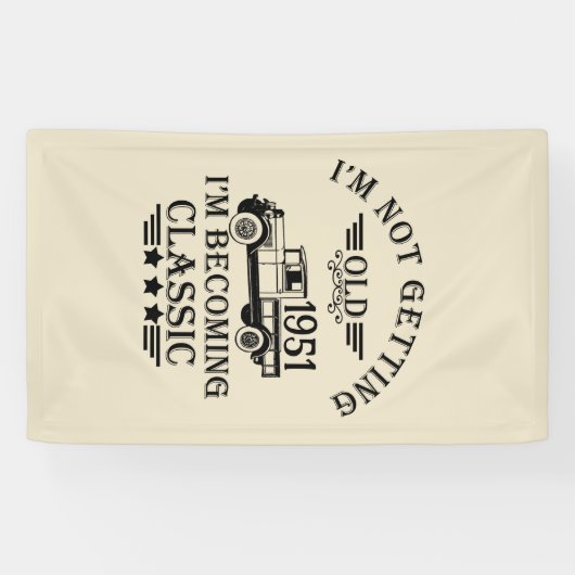 パーソナライズされたヴィンテージ65歳の誕生日パーティー 横断幕 (横)