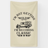 パーソナライズされたヴィンテージ65歳の誕生日パーティー 横断幕 (縦)