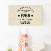 パーソナライズされたヴィンテージ65歳の誕生日パーティー 横断幕 (インサイチュ)