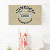 パーソナライズされたヴィンテージ65歳の誕生日パーティー 横断幕 (インサイチュ)