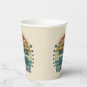 パーソナライズされたヴィンテージ65歳の誕生日パーティー 紙コップ (右)