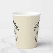 パーソナライズされたヴィンテージ65歳の誕生日パーティー 紙コップ (左)