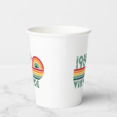 パーソナライズされたヴィンテージ65歳の誕生日パーティー 紙コップ (右)