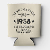 パーソナライズされたヴィンテージ65歳の誕生日パーティー 缶クーラー (正面)