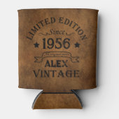 パーソナライズされたヴィンテージ65歳の誕生日パーティー 缶クーラー (正面)