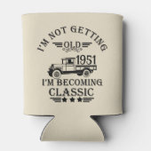 パーソナライズされたヴィンテージ65歳の誕生日パーティー 缶クーラー (裏面)