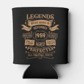 パーソナライズされたヴィンテージ65歳の誕生日パーティー 缶クーラー (裏面)