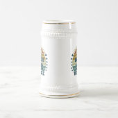 パーソナライズされたヴィンテージ65歳の誕生日プレゼント ビールジョッキ (中央)