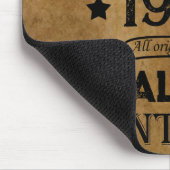 パーソナライズされたヴィンテージ65歳の誕生日プレゼント マウスパッド (コーナー)